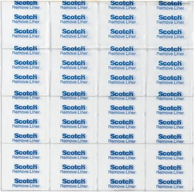 Alt view image 11 of 11 - Scotch Mounting Squares Precut Removable 11/16" x 11/16" Clear 35/Pack 859