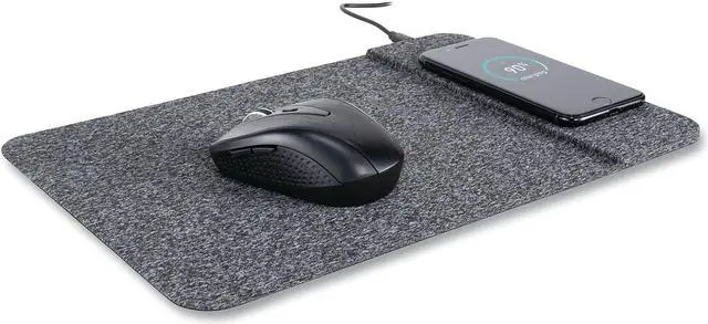 Alt view image 15 of 20 - Allsop Powertrack Wireless Charging Mouse Pad 13 x 8.75 Gray 32192