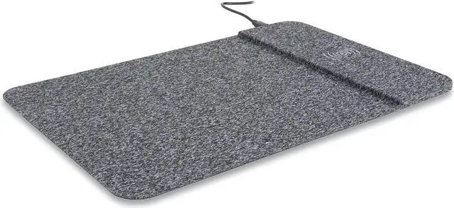 Alt view image 16 of 20 - Allsop Powertrack Wireless Charging Mouse Pad 13 x 8.75 Gray 32192