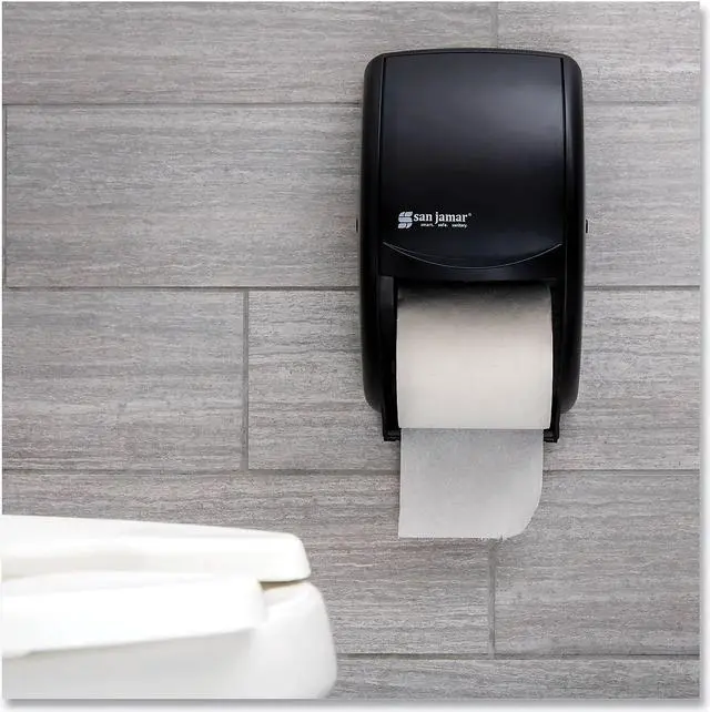 Alt view image 15 of 15 - San Jamar SJMR3500TBK Tissue Dispenser- 7-.50in.x7in.x12-.75in.- Black-Pearl