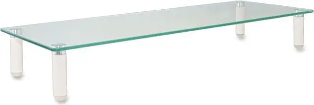 Alt view image 2 of 14 - Kantek Glass Monitor Riser White MS370