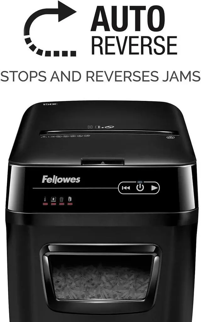 Alt view image 9 of 12 - Fellowes 150-Sheet Cross-Cut 150C AutoMax 4680001
