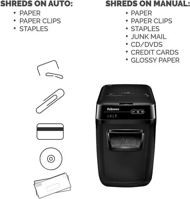 Alt view image 11 of 12 - Fellowes 150-Sheet Cross-Cut 150C AutoMax 4680001