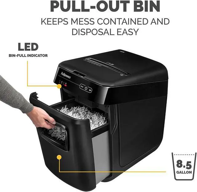 Alt view image 12 of 12 - Fellowes 150-Sheet Cross-Cut 150C AutoMax 4680001