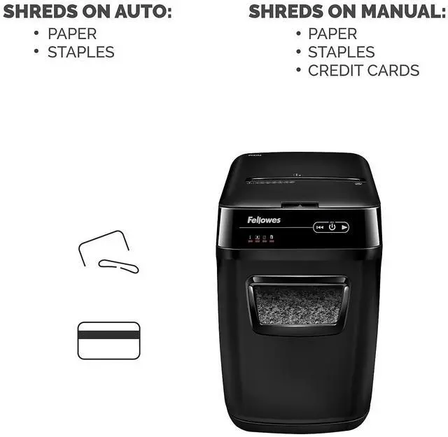 Alt view image 18 of 20 - AutoMax 200M Auto Feed Shredder 200 Sheet Capacity Black