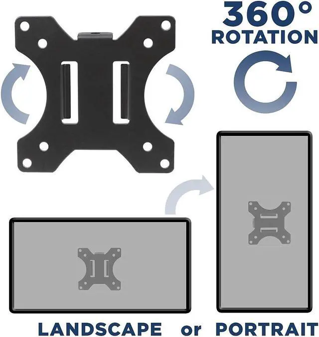 Alt view image 8 of 13 - Mount-It! Universal VESA Pole Mount | Fits TVs or Monitors up to 32 inches