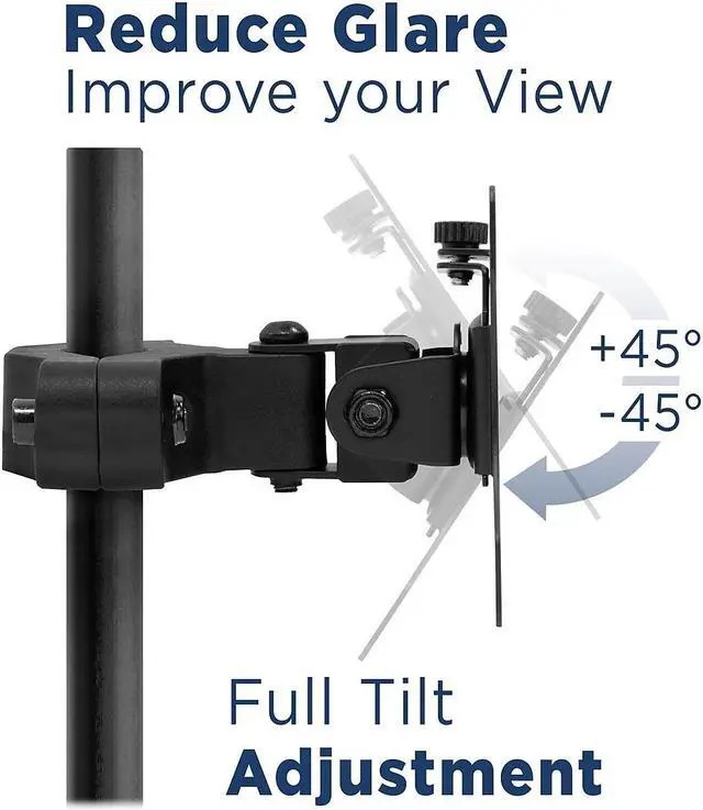 Alt view image 10 of 13 - Mount-It! Universal VESA Pole Mount | Fits TVs or Monitors up to 32 inches