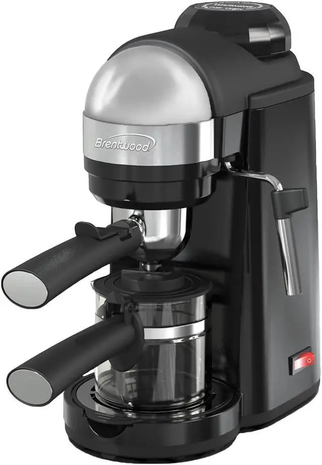 Alt view image 19 of 20 - Brentwood 800 Watt Cappuccino Brewer and Espresso Maker w/ Frothing Wand, Black