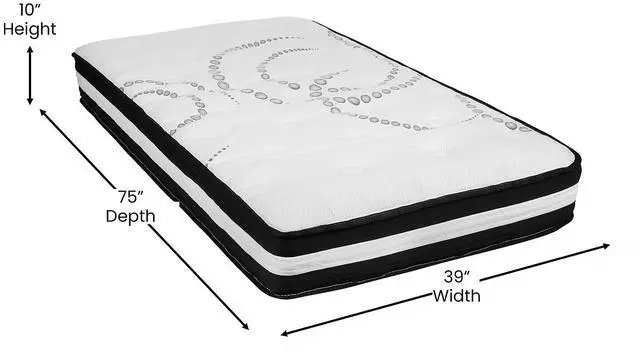 Alt view image 14 of 20 - Brighton King Size Tufted Upholstered Platform Bed in Beige Fabric with 10 Inch CertiPUR-US Certified Pocket Spring Mattress