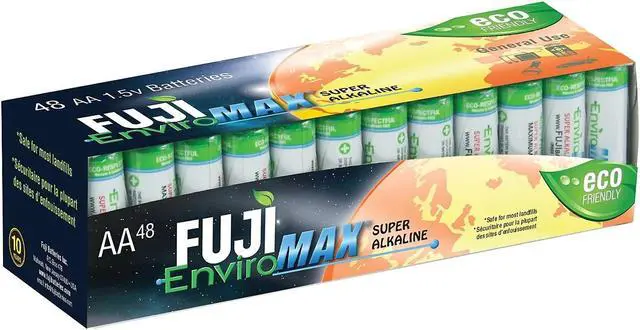 Alt view image 3 of 3 - FUJI ENVIROMAX 4300SP48 EnviroMax AA Super Alkaline Batteries (48 pack)