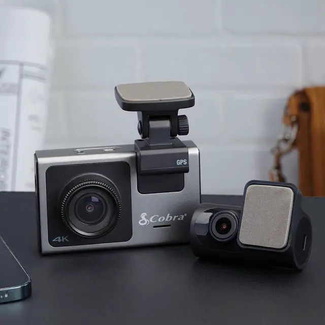 Alt view image 15 of 20 - Cobra SC 400D Dual-View Smart Dash Cam with Rear-View Accessory Cam 6412686 - Black