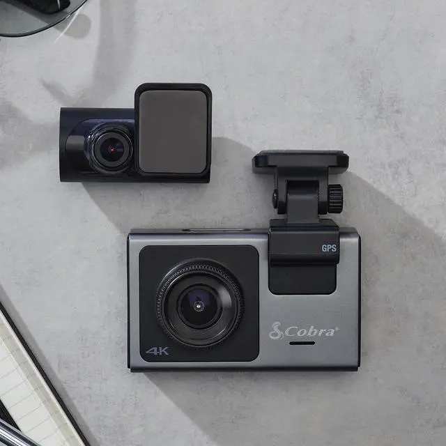 Alt view image 17 of 20 - Cobra SC 400D Dual-View Smart Dash Cam with Rear-View Accessory Cam 6412686 - Black