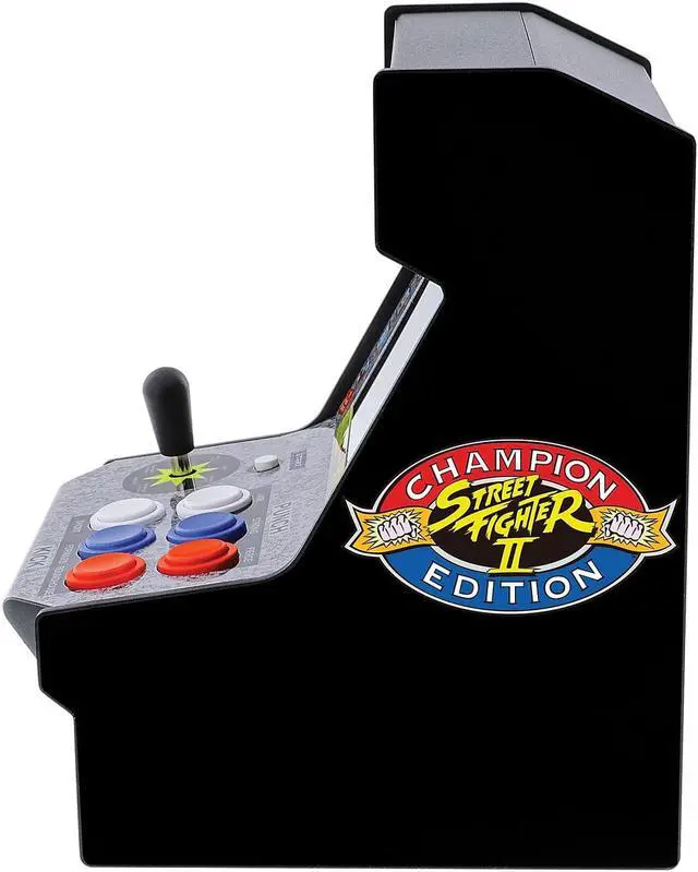 Alt view image 17 of 19 - My Arcade Street Fighter II 2 Champion Edition Micro Player-Fully Playable Includes CO/VS Link for Multiplayer Action, 7.5 Inch Collectible Tabletop Video Game