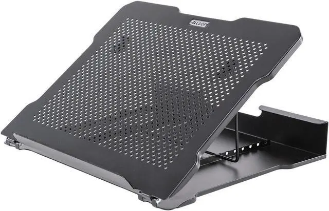 Alt view image 12 of 19 - Allsop 32147 Metal Art Adjustable Laptop Stand, Black