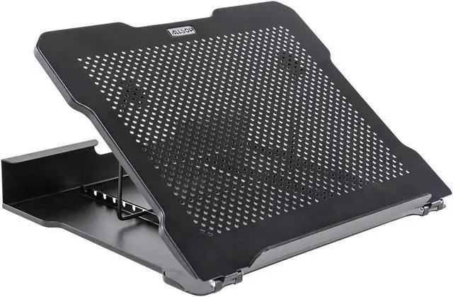 Alt view image 14 of 19 - Allsop 32147 Metal Art Adjustable Laptop Stand, Black