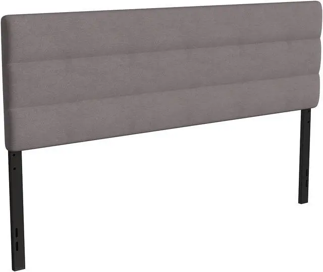 Alt view image 10 of 16 - Cambridge Tufted Upholstered King Size Headboard in Navy Fabric