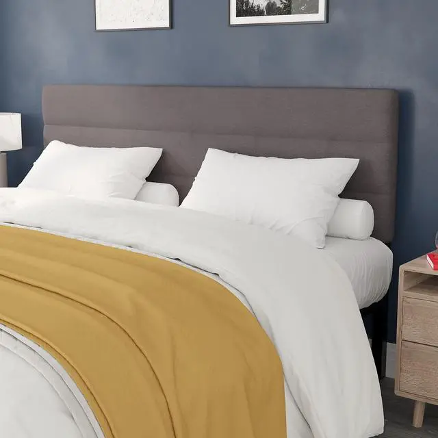 Alt view image 14 of 16 - Cambridge Tufted Upholstered King Size Headboard in Navy Fabric