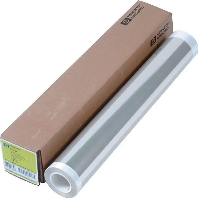 Alt view image 7 of 7 - HP C3876A Film, 24"x75', 4 mil, Black and Color Line Drawings, Clear