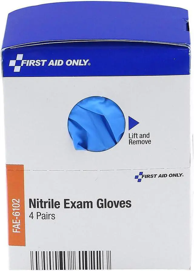 Alt view image 3 of 7 - First Aid Only FAE6102 Refill For Smartcompliance General Business Cabinet, Nitrile Exam Gloves, 4Pr/Bx