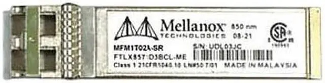 Alt view image 2 of 5 - Mellanox MFM1T02A-SR SFP+ Optical Module for 10GBASE-SR