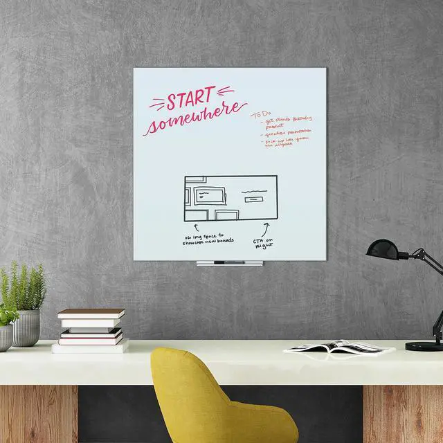 Alt view image 13 of 18 - Lorell Dry-Erase Board 4'x3' Aluminum Frame/White 55652