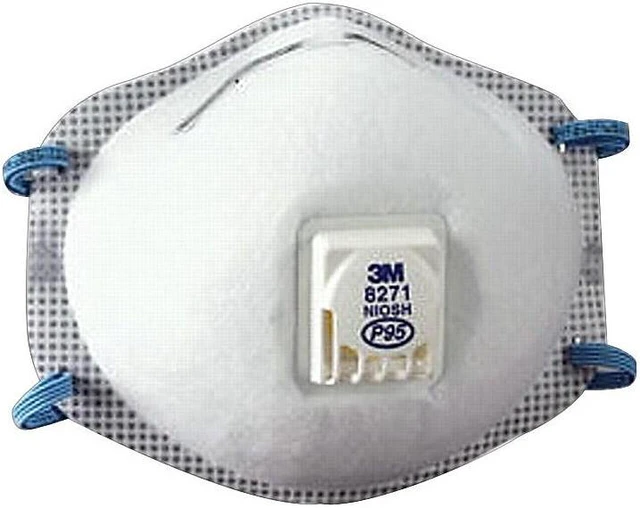 Alt view image 16 of 20 - Particulate Respirator 8271 P95 10/Box