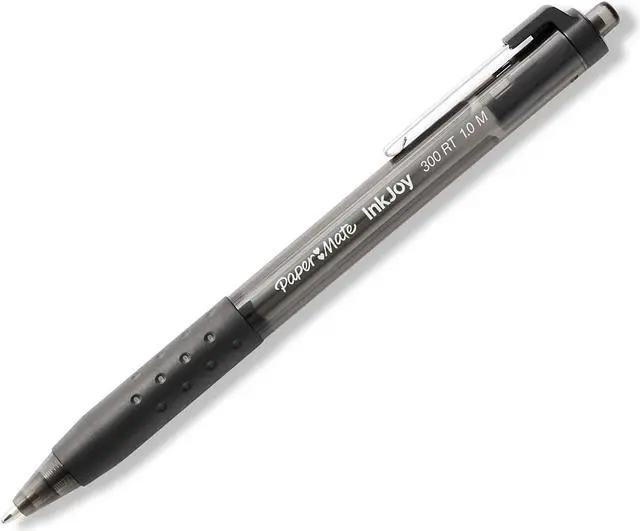Alt view image 4 of 9 - Paper Mate InkJoy 300 RT Retractable Ballpoint Pens Medium Point Black Ink