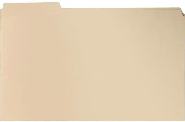 Alt view image 2 of 2 - Sparco File Folder 1/3 Cut Assorted Tab 2-Ply Lgl 100/BX MLA SP241113