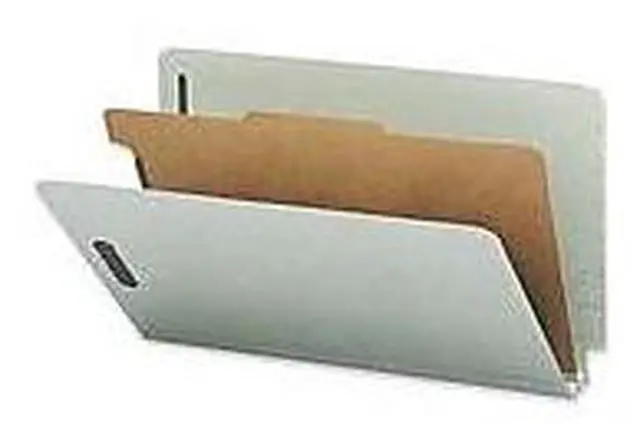 Alt view image 2 of 5 - Sparco Classificatn Folders w/Fasteners 2 Divider Ltr 10/BX Manila SP17254