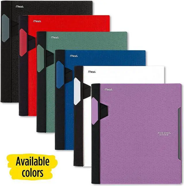Alt view image 2 of 10 - Five Star Advance 3-Subject Notebooks 8.5" x 11" College Ruled 150 Sheets Assorted Colors (06324)