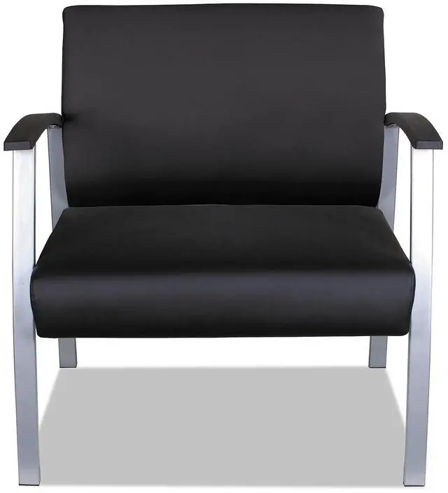 Alt view image 3 of 20 - Alera metaLounge Series High-Back Guest Chair 27.55" x 23.81" x 17.71" Black ML2219