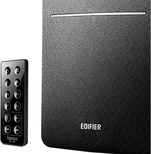 Alt view image 17 of 20 - Edifier R1280DB Powered Bluetooth Bookshelf Speakers - Optical Input - Wireless Studio Monitors - 4 Inch Near Field Speaker - 42w RMS - Wood Grain (Black)