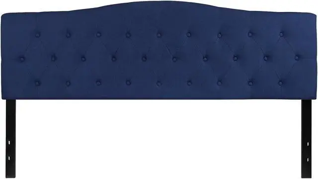 Alt view image 10 of 16 - Bedford Tufted Upholstered Queen Size Headboard in Dark Gray Fabric