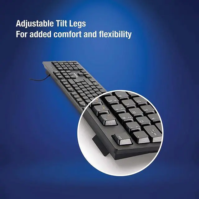 Alt view image 18 of 20 - Verbatim Universal Wired Keyboard Black (70735) VER70735