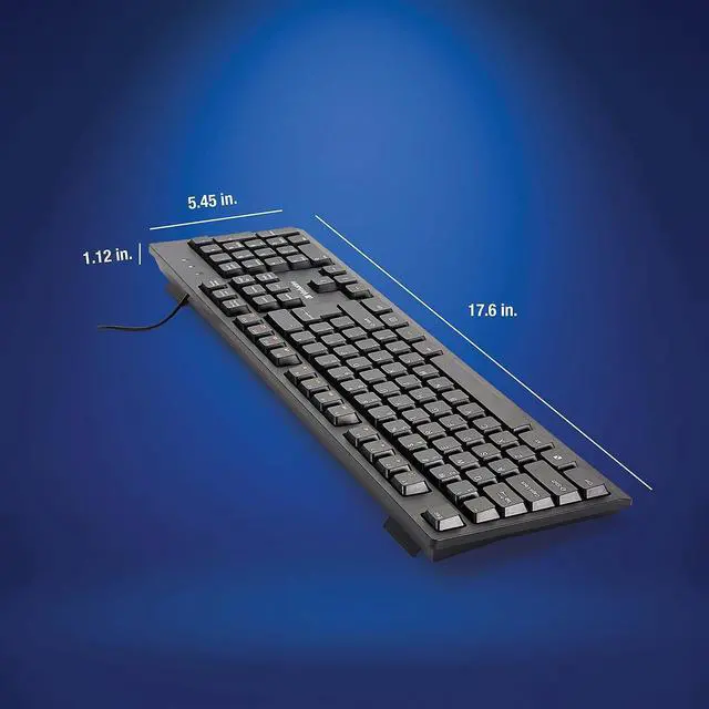 Alt view image 17 of 20 - Verbatim Universal Wired Keyboard Black (70735) VER70735