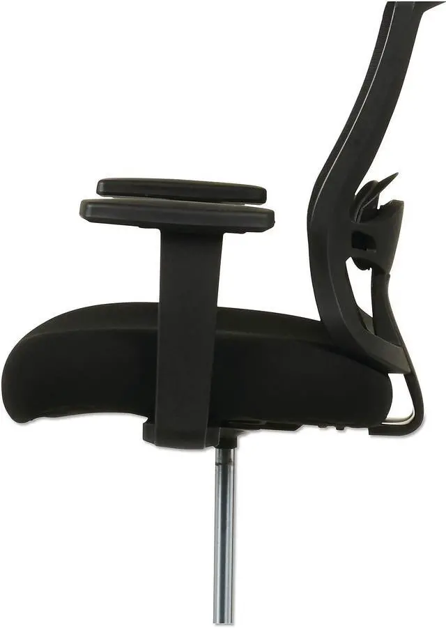 Alt view image 11 of 11 - SertaPedic Emerson Task Chair  Supports up to 300 lbs.  Black Seat/Black Back