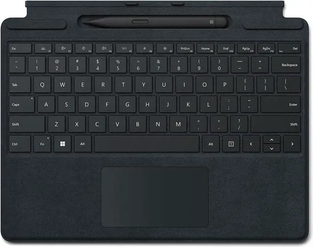 Alt view image 18 of 20 - Microsoft 8X6-00001 Surface Pro Signature Keyboard with Slim Pen 2 - Black