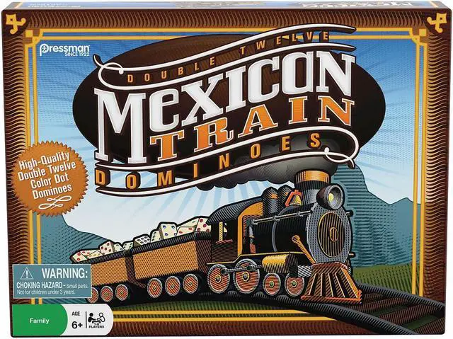 Alt view image 7 of 10 - Games - Pressman Toy - Dominoes: MexicanTrain Dominoes New 3928-06