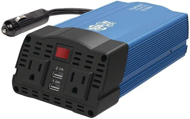 Alt view image 18 of 20 - Tripp Lite 375 Watts Car Power Inverter 2 Outlets 2-Port USB Charging AC to DC (PV375)