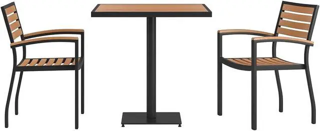 Alt view image 20 of 20 - Flash Furniture Brock Commercial Grade Outdoor Patio Coffee Table (XUT6R60USO1TBK)