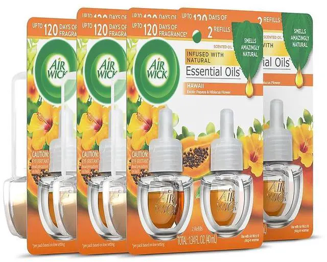 Alt view image 8 of 11 - Reckitt Benckiser 85175 Scented Oil Twin Refill, Hawaiiian Tropical Sunset, 0.67 oz Bottle