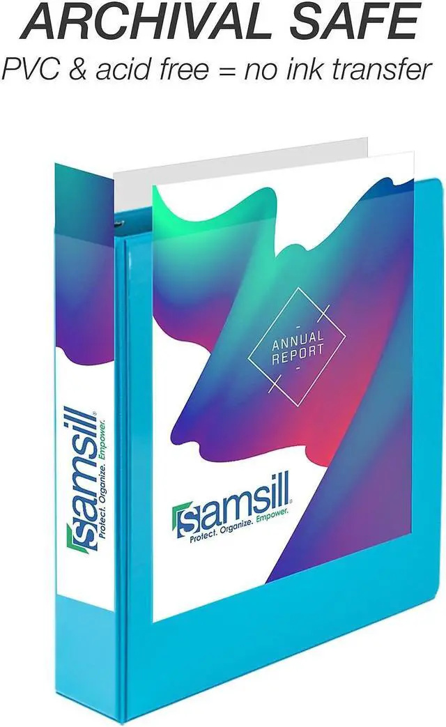 Alt view image 8 of 10 - Samsill Durable 2 Inch View D-Ring Binder Fashion Assortment 4 Pack MP46469