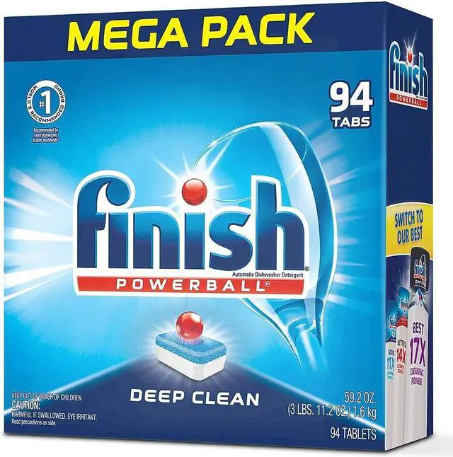 Alt view image 3 of 8 - Finish Powerball Dishwasher Tabs Fresh Scent 94/Box 51700-97330