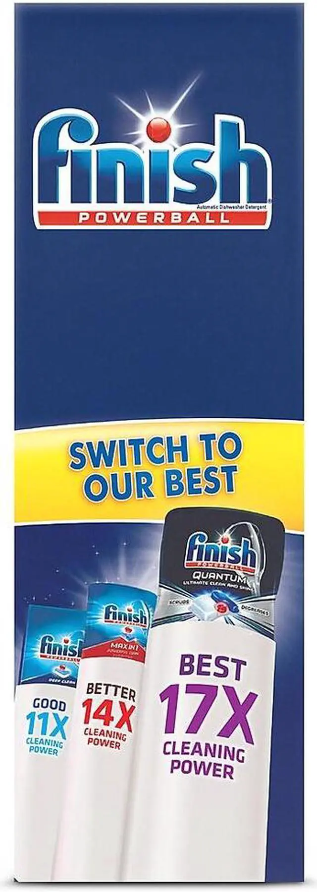 Alt view image 5 of 8 - Finish Powerball Dishwasher Tabs Fresh Scent 94/Box 51700-97330