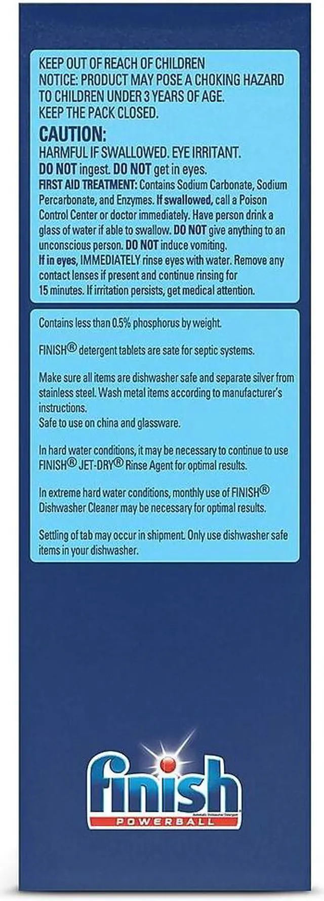 Alt view image 6 of 8 - Finish Powerball Dishwasher Tabs Fresh Scent 94/Box 51700-97330