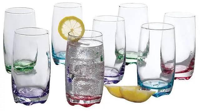 Alt view image 8 of 8 - Gibson Karissa 8 Piece Drinking Glass Tumbler Set Assorted 13 oz. (92361.08) 93596601M