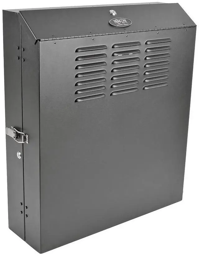 Alt view image 9 of 20 - Tripp Lite 6U Vertical Wall-Mount Rack Enclosure Cabinet, Low-Profile, Switch Depth, 20" Deep (SRWF6U)