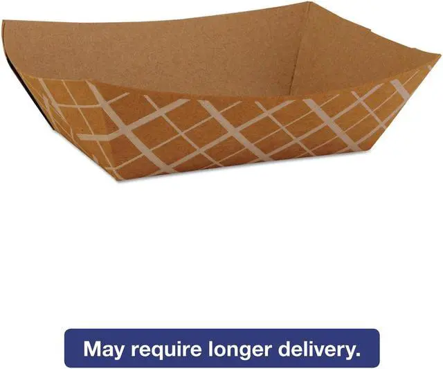 Alt view image 3 of 4 - Southern Champion Paper Food Baskets Brown/White Check 1 lb Capacity 1000/Carton 0513