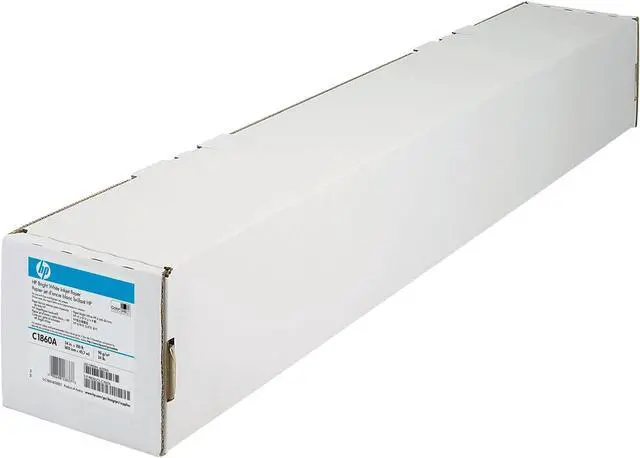 Alt view image 3 of 8 - HP Designjet Bright White Inkjet Paper 4.7 mil 24" x 150 ft White C1860A