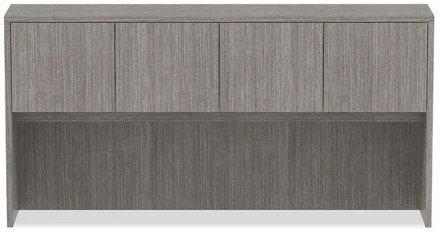 Alt view image 8 of 8 - Alera ALEVA287215GY Hutch with Doors, 70.63" w x 15.00" d x 35.38" h, Gray